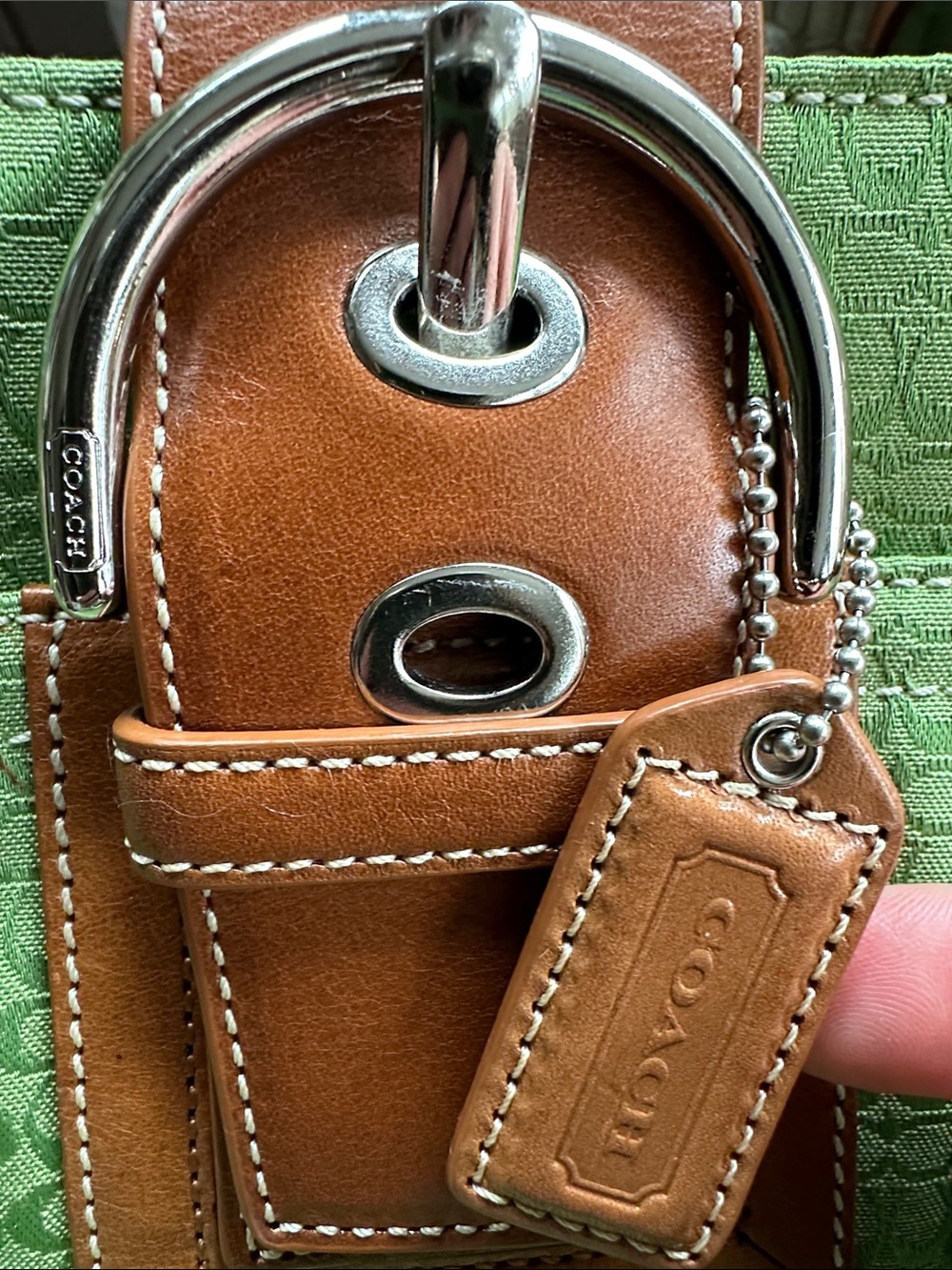 Vintage COACH Y2K Large Soho Signature Jacquard Satchel (Style F10928) - Picture 8 of 16